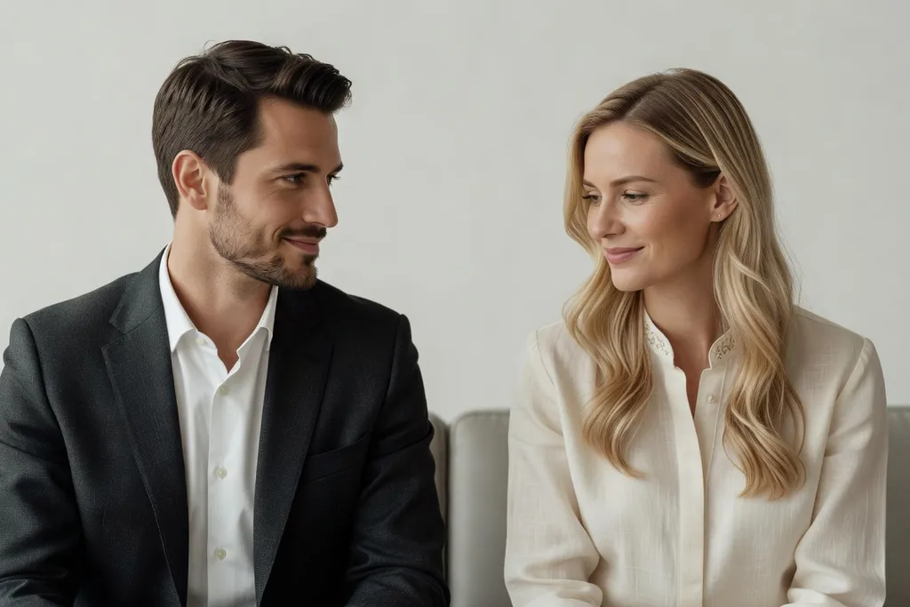 Couple franco-ukrainien, symbolisant le dialogue interculturel et la comprehension mutuelle