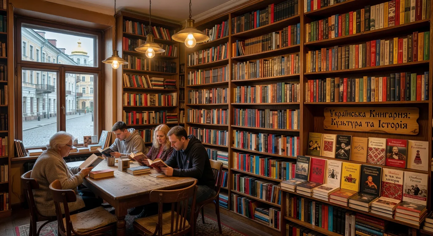 Librairie ukrainienne a Kyiv