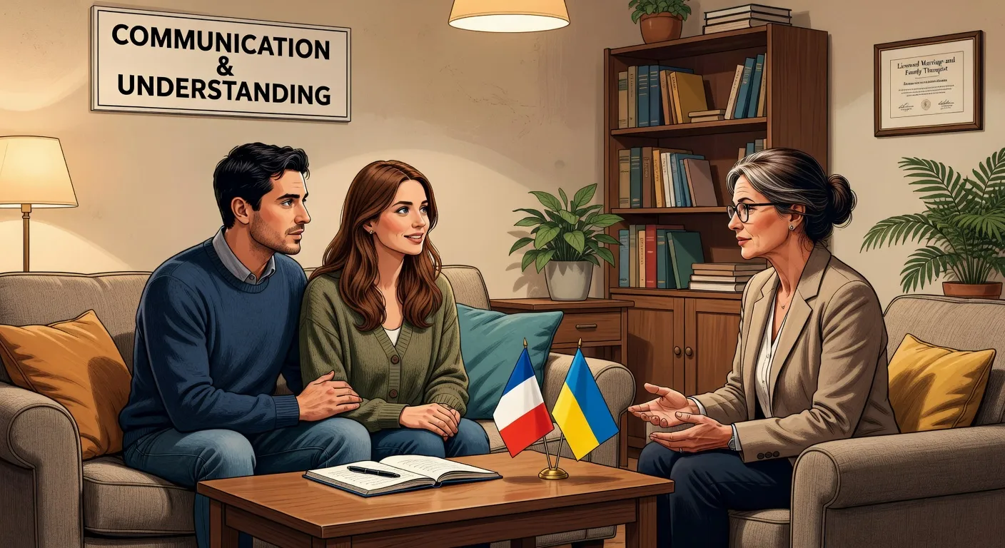 Cabinet de psychologie interculturelle, séances de couple