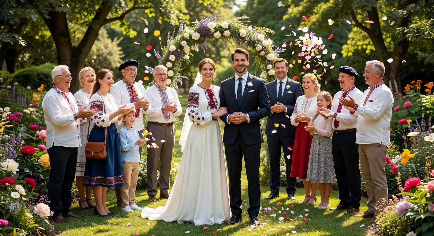 Cérémonie de mariage franco-ukrainienne